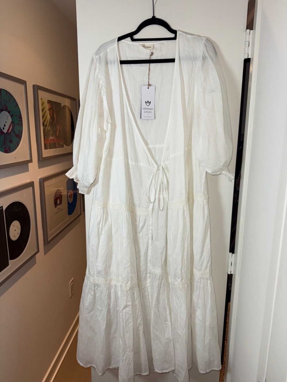 NWT Talisman Lunar Wrap White Maxi Dress - Picture 2 of 4